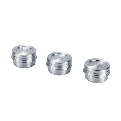 Bits Kits Stainless Steel Reusable Condiment and Snack Containers, Set of 3 - style: 3 Condiment Cups