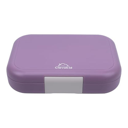 Bento Midi Lunch Box with carrying handle – 4 No-Mix Compartments | Microwave & Dishwasher Safe,Removable Tray | 900ML OZ (Purple Dark Powder) - color: Purple Dark Powder