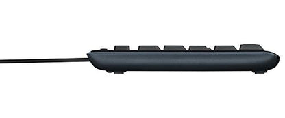 Logitech MK200 Media Combo Full Size Wired Keyboard with Mouse - Black | Full size wired keyboard with easy-access media controls, high-definition optical mouse, plug and play USB connection - size: One Size
