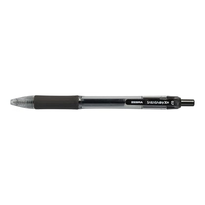 Zebra Pen Sarasa Dry X20 Retractable Gel Pens, 0.7mm Medium Point, Black Ink with Rapid Fast Dry Ink Technology, Ideal for the Left-Handed, Eliminates Smudging and Smearing in Seconds, 36-Pack (46136) - color: Black D