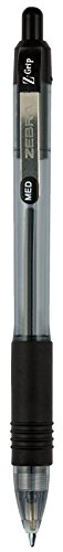 Zebra Pen Z-Grip Retractable Ballpoint Pen, Medium Point, 1.0mm, Black Ink (Packaging may vary) (Pack of 6, 144 Count Total) - color: Black ZZ