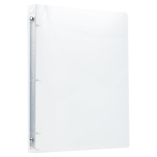 JAM PAPER Plastic 0.5 inch Binder - Clear 3 Ring Binder - Sold Individually - color: Clear, size: 0.5 inch