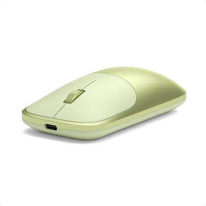 Satechi Slim EX Wireless Mouse, Multi-Device Bluetooth & 2.4GHz Connection for macOS, Windows, iPadOS, and Android, Quiet Clicks, Anodized Aluminum Shell, USB-C Rechargeable Battery, Citrus - color: Citrus