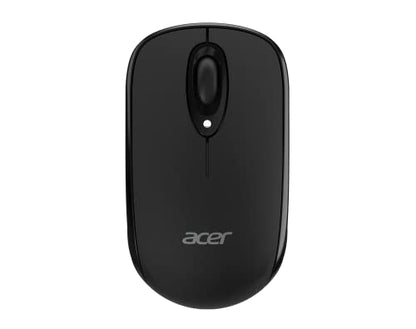 acer Bluetooth Optical Black Mouse | 1000DPI | Windows PC and Certified Works with Chromebook | Fully Covered in a Silver Ion Protected Body - color: Black Bluetooth