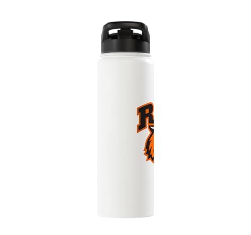 Rochester Institute of Technology RIT Tiger Stacked Logo Stainless Steel Insulated Water Bottle - color: White