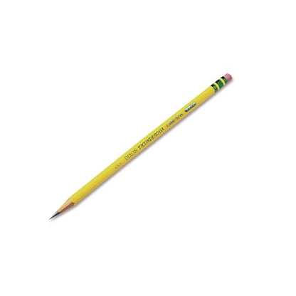 Ticonderoga Wood-Cased Pencils, Unsharpened, #3 H Hard, Yellow, 12 Count - size: 12 Count (Pack of 1), style: #3 Hard