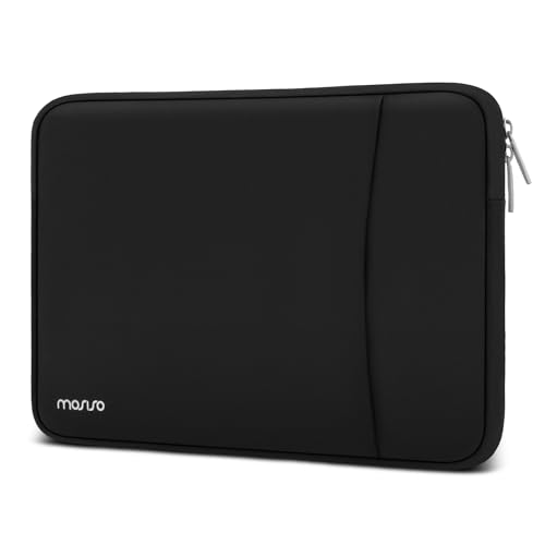 MOSISO 13.3 inch Laptop Case, 13-13.3 inch Laptop Sleeve Compatible with MacBook Neo/Air/Pro 13 inch with A18/M5/M4/M3/M2/M1 Chip 2026-2016, Neoprene Carrying Computer Bag with Curved Pocket, Black