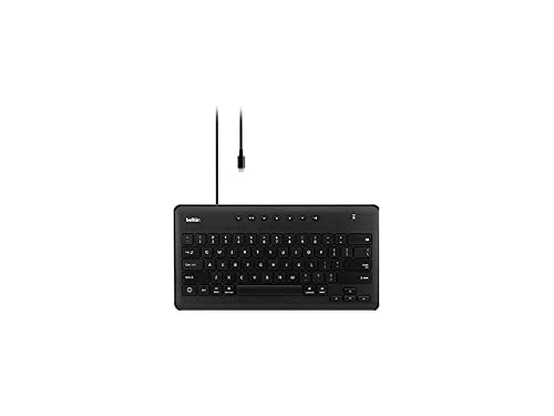 Belkin Wired Keyboard For Apple iPad With Lightning Cable - Works w/ Apple iPad, iPad Pro, iPad Mini, iPad Air Models with Lightning Port - Great for School Supplies - Keyboard With Full Size Keycaps - style: Lightning Connector Keyboard Only