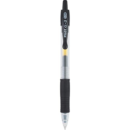 Pilot G2 Premium Refillable and Retractable Rolling Ball Gel Pens, Ultra Fine Point, Gel Ink Pens, 0.38mm, Black Ink, 4-Pack