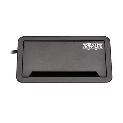 Tripp Lite in-Desk 2-Outlet Power + 5-USB Charging Dock - Phone, Ethernet & HDMI Ports for Cable Management - 4 USB-A & 1 USB-B Ports, Hinged Door, 10 ft Cord, (PS222DATAM)