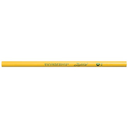 TICONDEROGA Laddie Pencils, Wood-Cased #2 HB Soft without Eraser, Yellow, 12-Pack (13040)