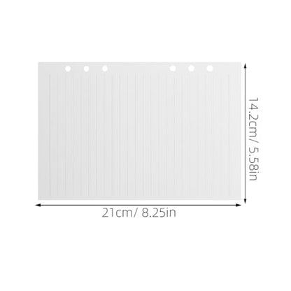 KALLORY A5 Lined Paper Refills for Binder Notebook – 225 Sheets Loose Leaf Planner Filler Paper, College Ruled Inserts for Daily Journal and Diary Use
