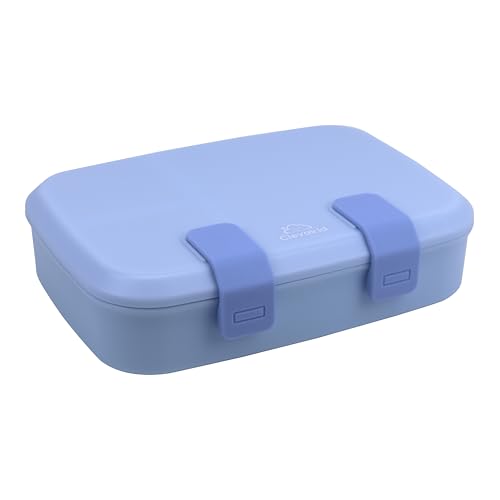 Kids Bento Explorer Lunch Box, 3 No-Mix Compartments, Microwave & Dishwasher Safe, Lightweight with Removable Tray, for Daycare, Preschool, School (Blue Ice) - color: Blue Ice