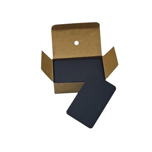 Astero Small Blank 3.5x2in Mini Index Cards & Flash Cards Blank Blank Business Cards to Write On Small Note Cards for Greeting Postcards Vocabulary Bookmarks DIY Messages (Black, 100pcs) - color: Black, size: 100pcs
