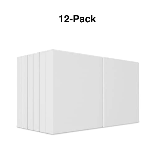 Staples Economy 1 Inch 3-Ring View Binders, White, Holds Up to 175 Sheets, Lightweight School & Office Binders, 24 Pack - color: White, size: 24 Pack, style: 1'' Inch