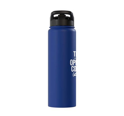 Tears of My Opposing Counsel Funny Lawyer Graduate Stainless Steel Insulated Water Bottle - color: Royal Blue