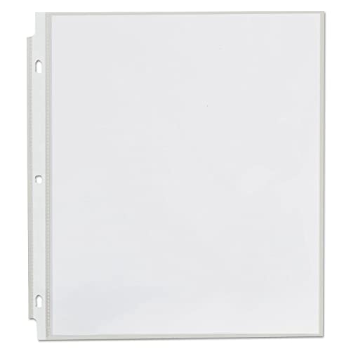 Universal 21128 Top-Load Poly Sheet Protectors, Heavy Gauge, Clear, 50/Pack