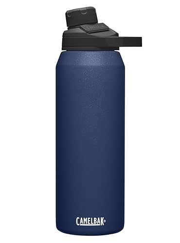 CamelBak Chute Mag Vacuum Insulated Stainless Steel Water Bottle, Magnetic Leak‑Resistant Cap for Everyday Hydration - color: Navy, size: 32 Ounces