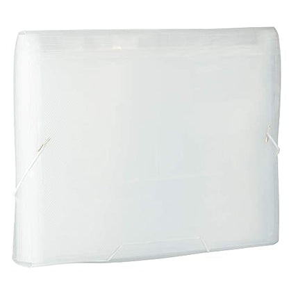 JAM PAPER 아코디언 폴더 - 13 포켓 플라스틱 확장 파일 - 레터 사이즈 - 22.9 x 33cm(9 x 13인치) - 투명 - 개별 판매 - color: 투명., size: Letter Size