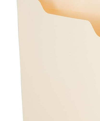 Staples Reinforced File Jackets, Letter Size, 2‑Inch Expansion, Durable Manila Construction for Organized Filing – 100/Carton - style: 100 Pack