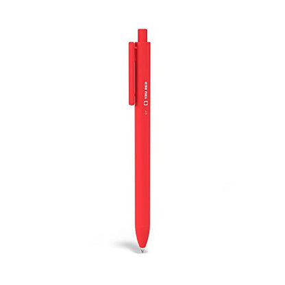 TRU RED Retractable Gel Pens, Medium Point 0.7mm, Red Ink, 24 Pack – Quick‑Dry Pens for Grading, Editing & Office Use - color: Red, size: 1 Count (Pack of 24), style: Medium Point