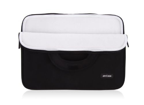 amCase Chromebook Case-14 inch Travel/Carry Sleeve with Handle-Black… - color: Black, size: 14 Inch
