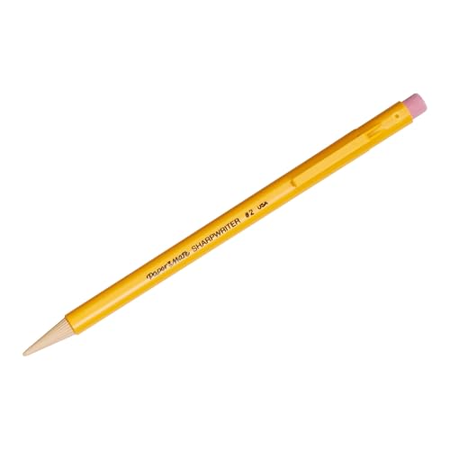 Paper Mate SharpWriter Mechanical Pencils, 0.7mm, HB #2, Yellow, 12 Count - size: 12 Count (Pack of 1), style: 12 Count Yellow
