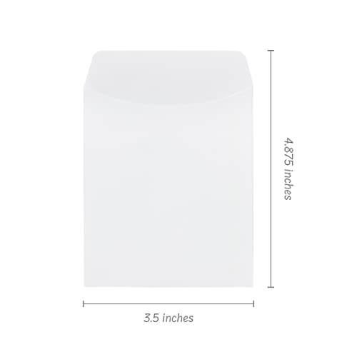 Hygloss 30 Pcs Library Card Pockets 3.5x5 Inch - Self-Adhesive Pocket Envelopes - White Classroom Envelope Pockets - Ideal for Organizing - Colorful Small Library Book Pocket - color: White, style: 30 Pockets