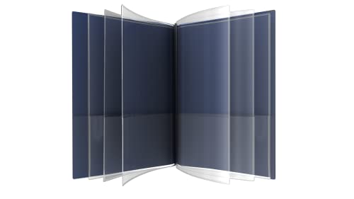 Nicky's® Multi Pocket Organizer, 10 or 14 Page Folder, Waterproof, Patented Tear-Resistant, Flexible Plastic, Proudly Made in USA, Binder Substitute. (14-in-1 Navy Blue) - color: 14-in-1 (Navy Blue)
