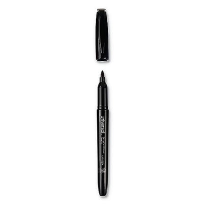 Universal UNV07074 Fine Bullet Tip Pen-Style Permanent Marker - Black (60/Pack) - size: 1 Count (Pack of 1)