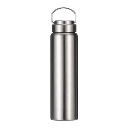 CDJ 25 oz Vacuum Insulated Stainless Steel Water Bottle with Handle, Leak-Proof Double Walled Water Bottle, Reusable and Portable, Metal Water Bottle for School, Hiking, Camping - size: 25.4 Ounces