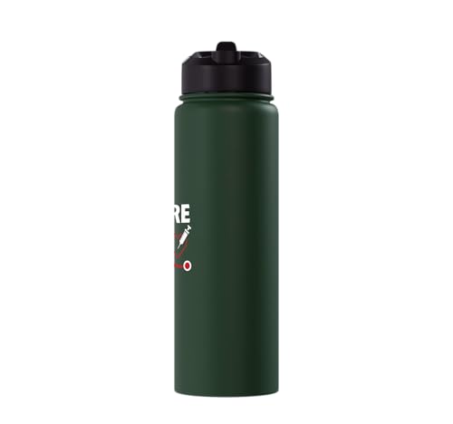 Future RN Nurse Nursing Student Registered Nurse In Training Stainless Steel Insulated Water Bottle - color: Dark Green