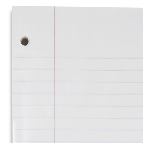 Mead Loose Leaf Paper, Wide Ruled Filler Notebook Paper, 8" x 10-1/2", 200 Sheets, Fits 3-Ring Binder (15200) - size: Pack of 1, style: 200 Sheets