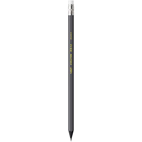BIC Evolution Cased Pencil, #2 Lead, Yellow Barrel, 24-Count (PGEYP241-BLK) - color: Gray, size: 18 Count (Pack of 1)