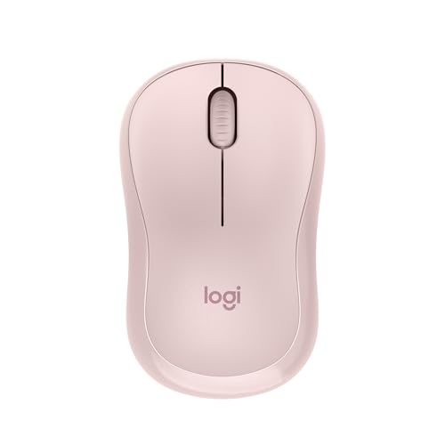 Logitech M240 Silent Bluetooth Mouse, Wireless, Compact, Portable, Smooth Tracking, 18-Month Battery, for Windows, macOS, ChromeOS, Compatible with PC, Mac, Laptop, Tablets - Rose - color: Rose, size: 1 Pack, style: Bluetooth