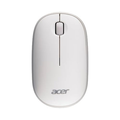 Acer Computer Mouse Wireless, 2.4G Slim USB Wireless Mice with USB-A Receiver, 1600 DPI Optical, Laptop Mouse with Plug and Play for Right/Left Handed Users (for Chromebooks, Windows PC & Mac) White - style: Bubble mouse, white