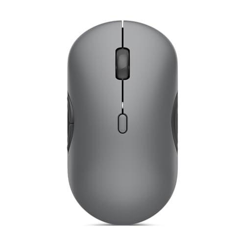 Lenovo 700 Multi-Device Wireless Mouse, Bluetooth or 2.4 GHz USB-A Connection, Connect up to 3 Devices, 36 Month Battery Life, Luna Grey - color: Luna Grey
