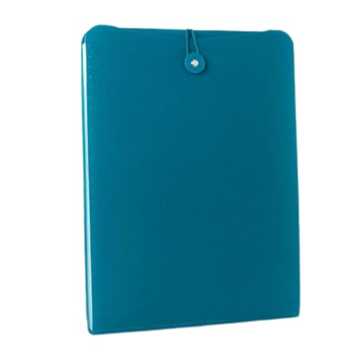 Vertical Expanding Accordion Folder with 7 Pockets Paperwork Organizer Document Wallet Briefcase Business File Organizer Bag A4 Letter Size Elastic Rope Closure Light Blue - color: Light Blue
