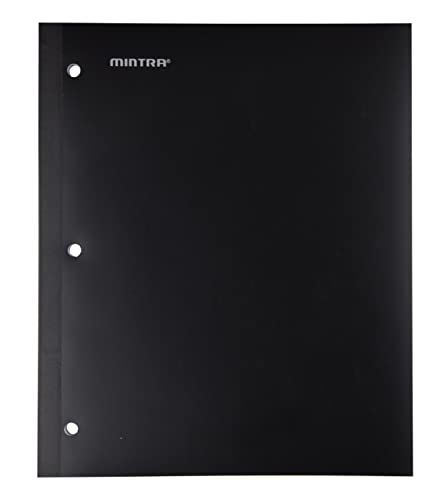 Mintra Wireless Notebook 3pk - 80 Sheets - College Ruled (Black, Blue, Red) - color: Black, Blue, Red