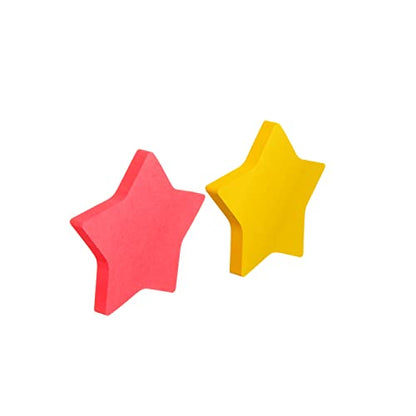 Post-it Notes, Star Shape, Yellow and Pink with Pattern, 2.9 in x 2.8 in, 2 Pads, 75 Sheets/Pad (7350-STR) (Pack of 2) - size: 0.8" x 3.9" (Pack of 2), style: Star