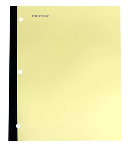 Mintra Bound Notebook 3pk - 80 Sheets - College Ruled (Arctic Ice, Sun Yellow, Spring Pink) - color: Arctic Ice, Sun Yellow, Spring Pink