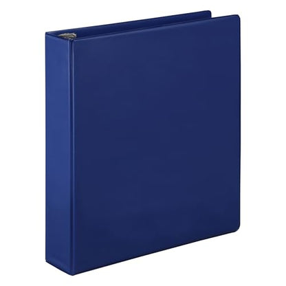 Samsill 1.5 Inch Document Storage Binder, 100% Recycled Chipboard, Round Ring, 3 Ring Binder, Navy - color: Navy, size: 1.5 Inch, style: Single