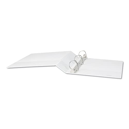 Economy D-Ring Vinyl View Binder, 2-Inch Capacity, White