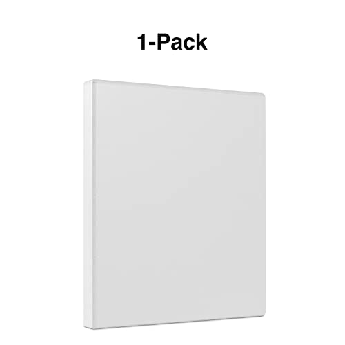 Staples Economy 1/2-inch 3-Ring View Binder, White, 3/Pack - color: White, size: 3 Pack, style: 0.5'' Inch