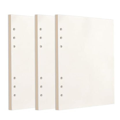 DUROTAN 3-Pack A5 Lined Refills Paper DND Journal Notebook | for Dungeons and Dragons/D&D/Planner/Binders/Organizer 6 Hole Punched,Total 300 Sheets/600 Pages - color: Blank Pages