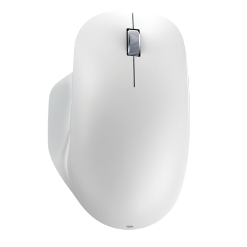 Incase Bluetooth Ergonomic Mouse – Designed by Microsoft – Two Thumb Buttons, Easy to Grip Thumb Rest, Precision Tracking, Connects 3 Devices, 15 Month Battery Life, PCs/Laptops (Glacier) - color: Glacier