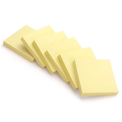 Early Buy Sticky Notes 3x3 Self-Stick Notes Yellow Color 6 Pads, 100 Sheets/Pad (Yellow) - color: Yellow