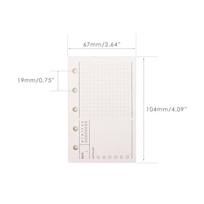 3 Pack A8 Refill Paper Loose Leaf Paper 120 Sheets Refillable Planner Binder Paper M5-5 Hole Mini Binder Paper 2.64''x4.09'' Filler Paper Vertical Line&To Do List&Weekly Plan - color: Vertical Line&To Do List&Weekly Plan