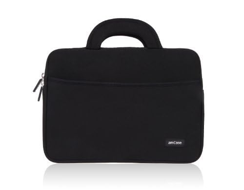 amCase Chromebook Case-14 inch Travel/Carry Sleeve with Handle-Black… - color: Black, size: 14 Inch