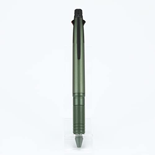 uni Jetstream 4&1 Metal Edition, 0.5mm Ballpoint Pen (Black, Red, Blue, Green) and 0.5mm Mechanical Pencil, Dark Green (MSXE52000A05.7) (MSXE5200A5.7) - color: GRAY, size: 1 Count (Pack of 1)